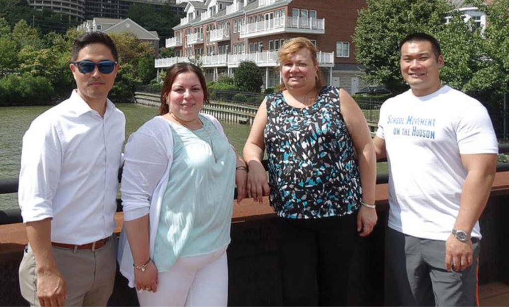 Facebook photo of the M.A.T.H. team. From left to right: Henry Song, Monica Parra, Ana M. Cerqueira and Thomas Leung.