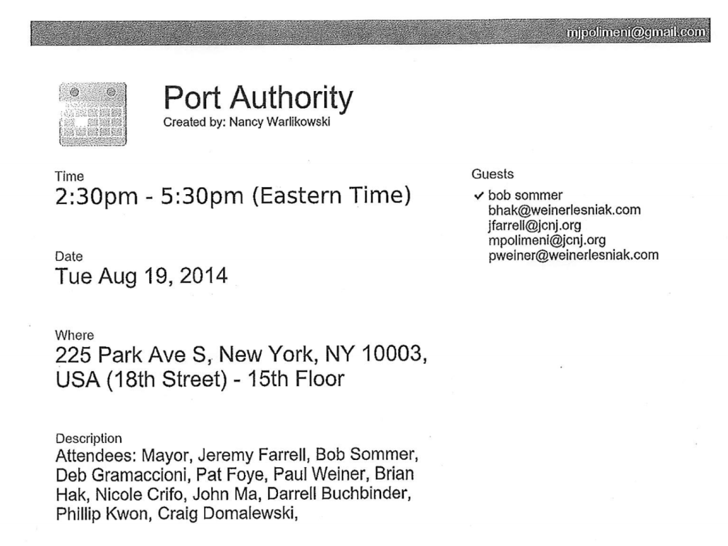 Port Authority Meeting