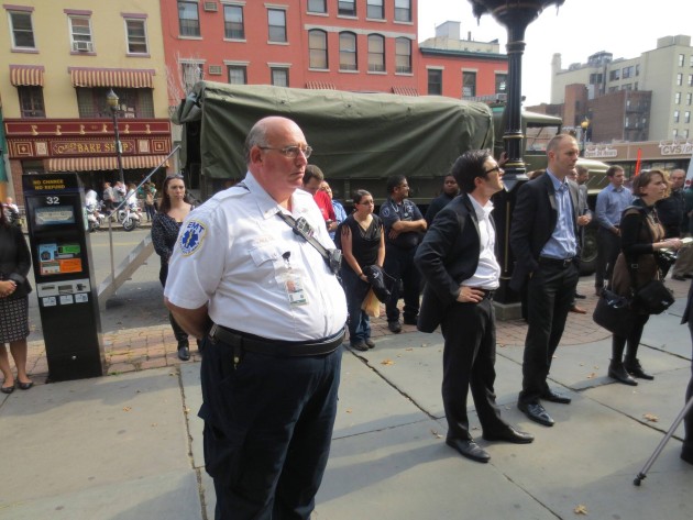 A Facebook photo of Tom Molta during Hoboken's 9/11 press conference this year. 