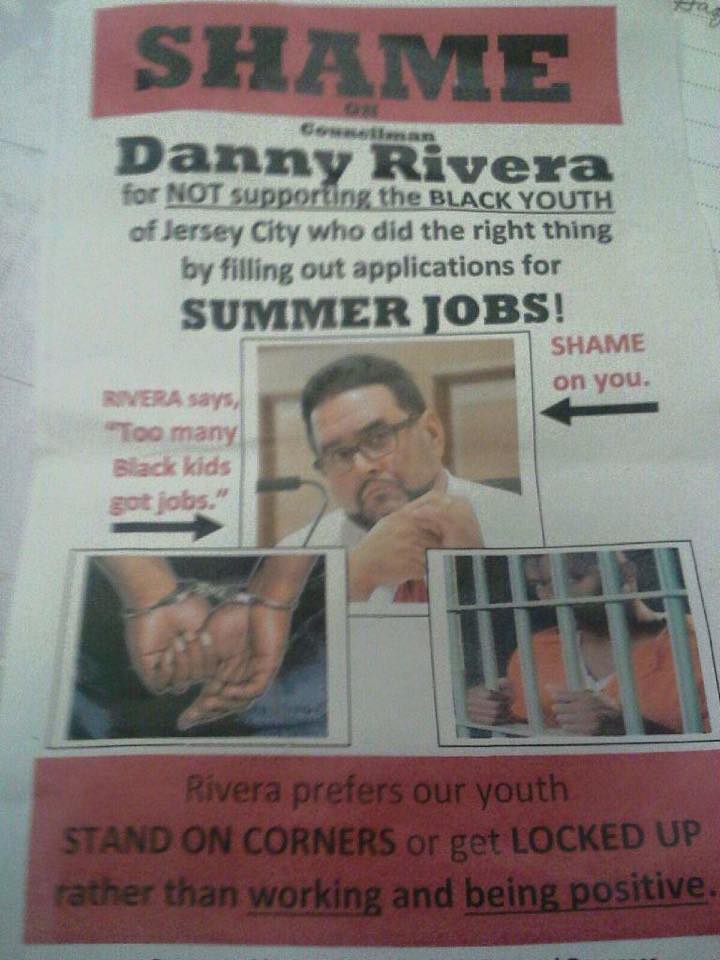 Daniel Rivera Racist Flyer