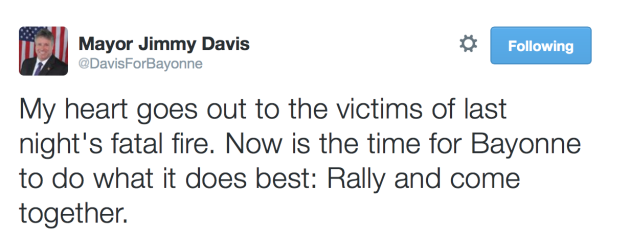 Davis fire tweet