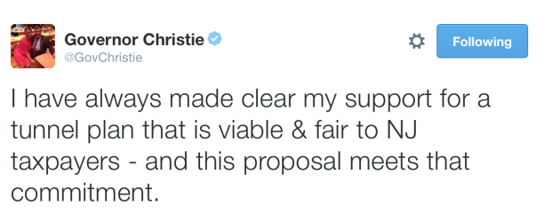 Christie tweet