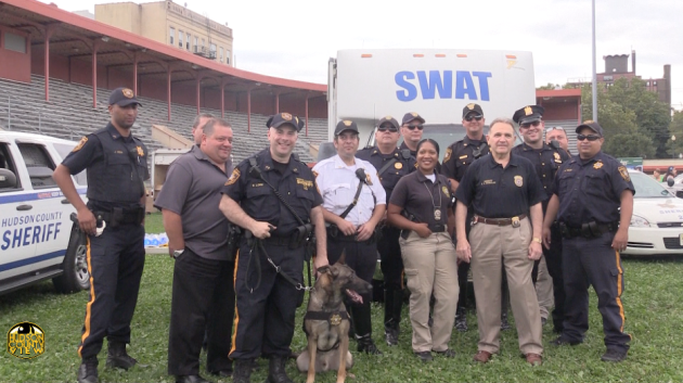 Members of the Hudson County Sheriff's Office participating in West New York National Night Out in 2016. 