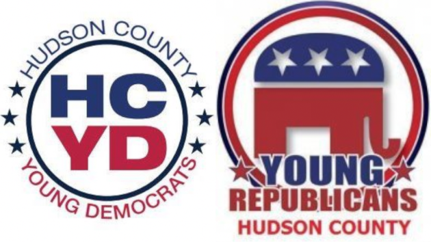 The Hudson County Young Democrats and Republicans will square off in a debate next week. Photos via Facebook.
