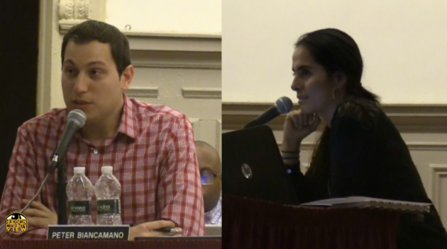 Hoboken Board of Education Trustee Peter Biancamano (left) won a court case to get board colleague Sheillah Dallara and her husband off the June 6 ballot for two Democratic committee seats. 