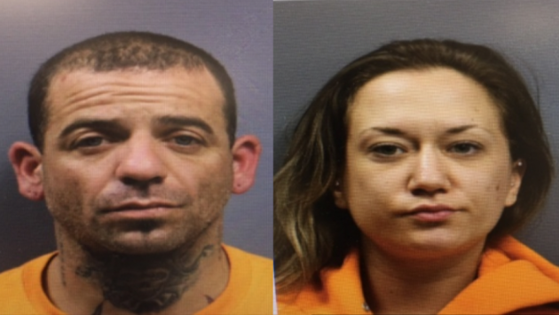 Gerard Grossi and Jessica Skinner were arrested on gun possession charges in Secaucus. Photos courtesy of Secaucus police. 