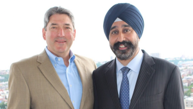 Hoboken Councilman-at-Large James Doyle (left) is seeking re-election with colleague Ravi Bhalla - who is pursuing the mayor's seat. Photo courtesy of the Bhalla campaign. 