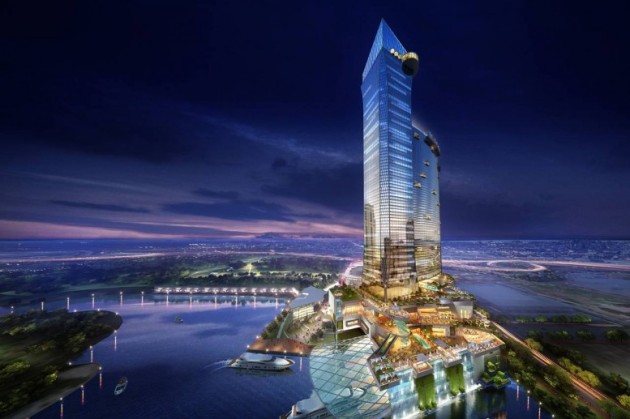 A rendering of the potential Liberty Rising hotel and casino by Friedmutter Group Architects. 