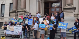 In Jersey City, Solomon leads ‘polluters pay’ rally while counter-protest laments tax hike